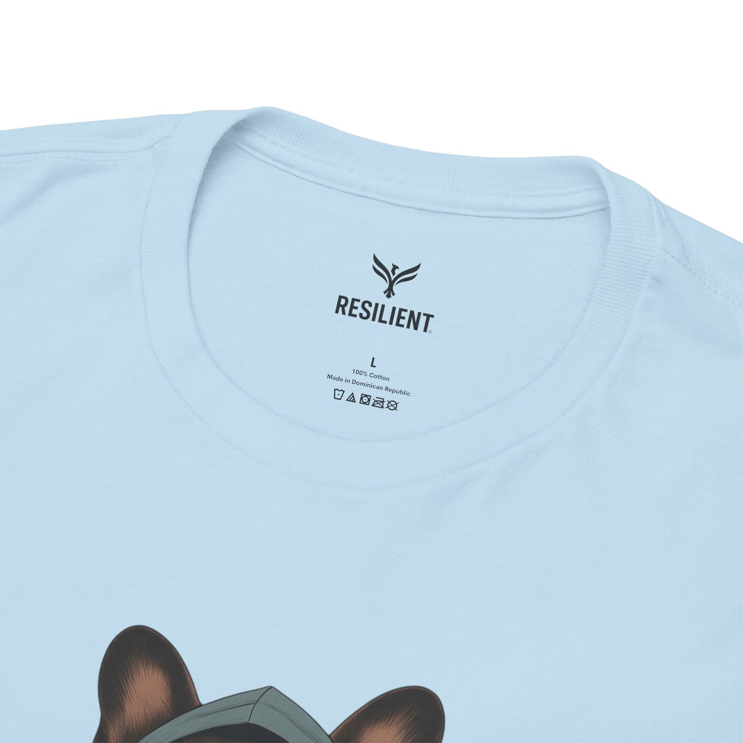 Resilient Bulldog Tee — Inspirational Dog Graphic T‑Shirt