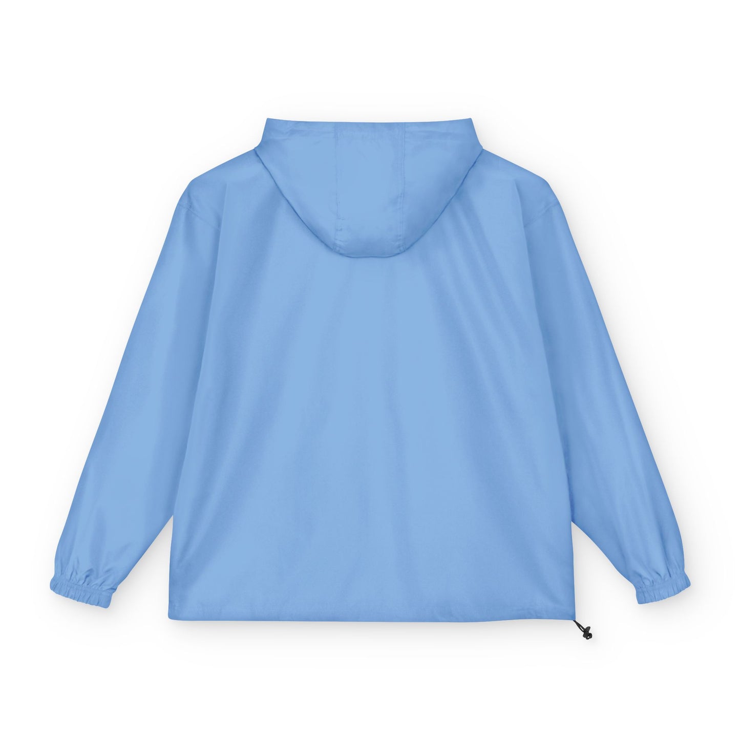 Packable Orange Anorak Jacket — Lightweight Hooded Windbreaker with Small Logo