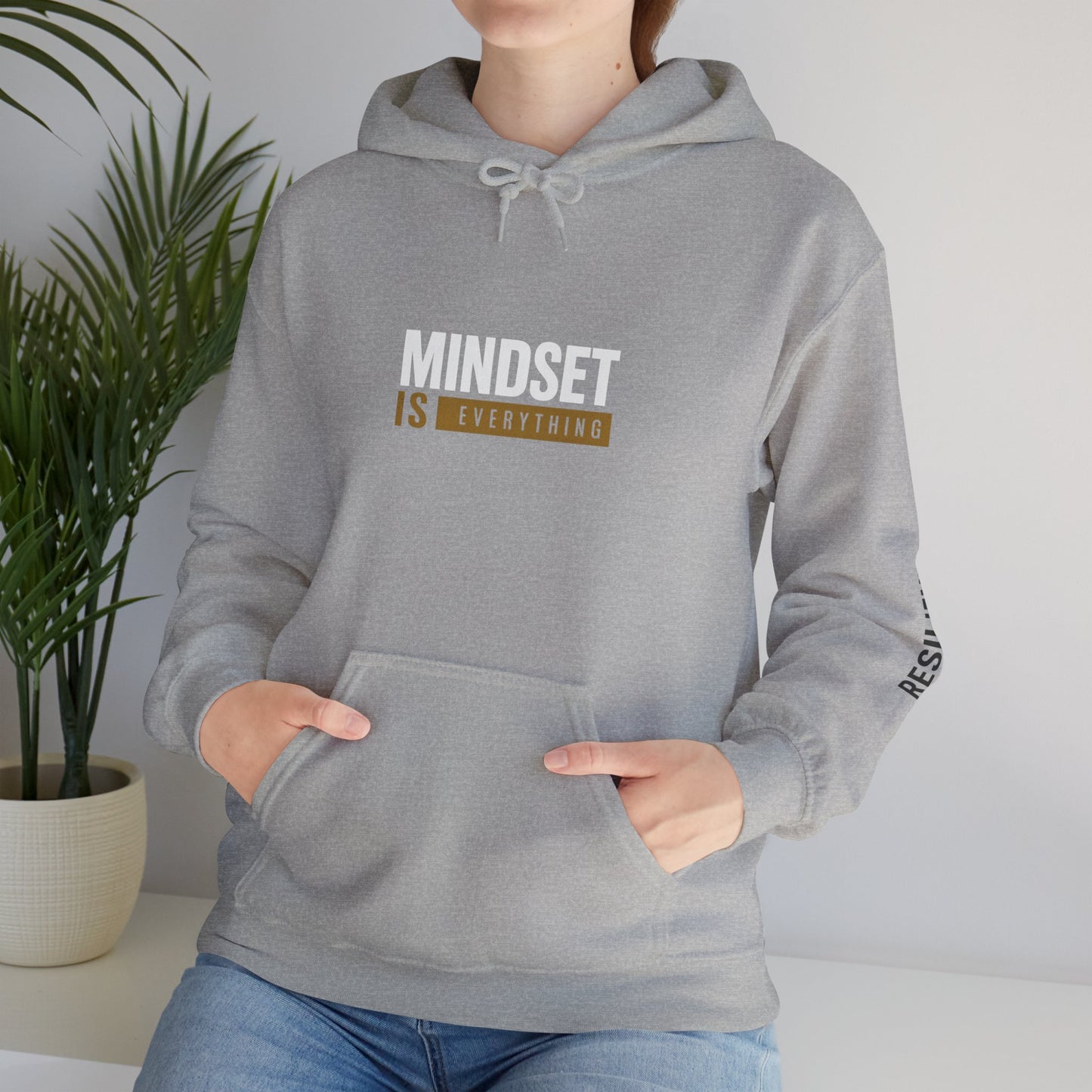Hoodie — Minimalist "Is Everything" Motivational Pullover (Resilient Sleeve)