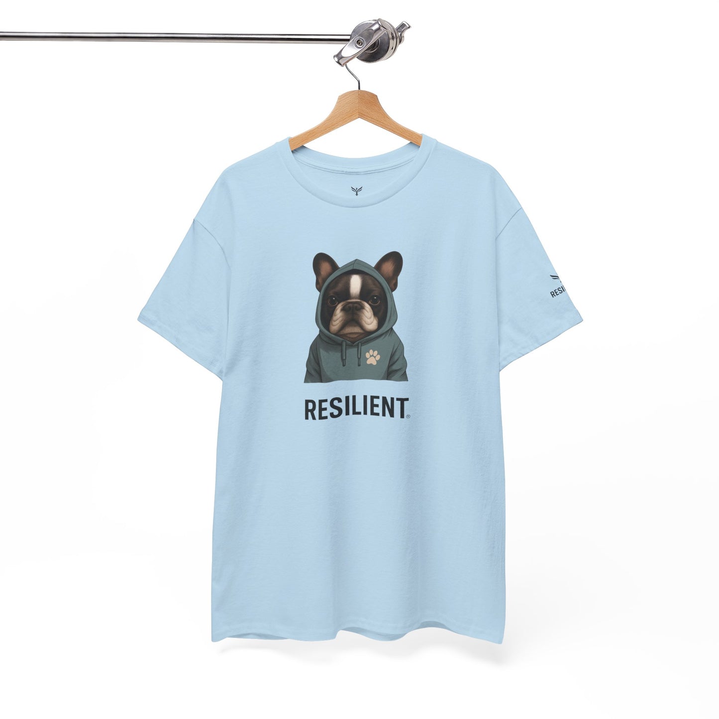 Resilient Bulldog Tee — Inspirational Dog Graphic T‑Shirt