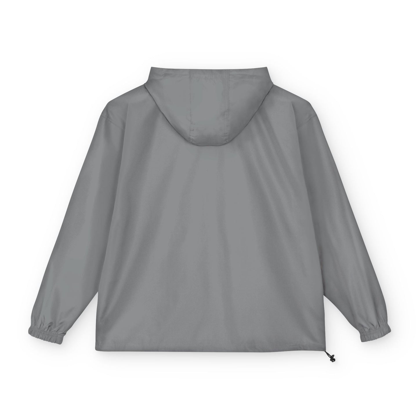 Packable Orange Anorak Jacket — Lightweight Hooded Windbreaker with Small Logo