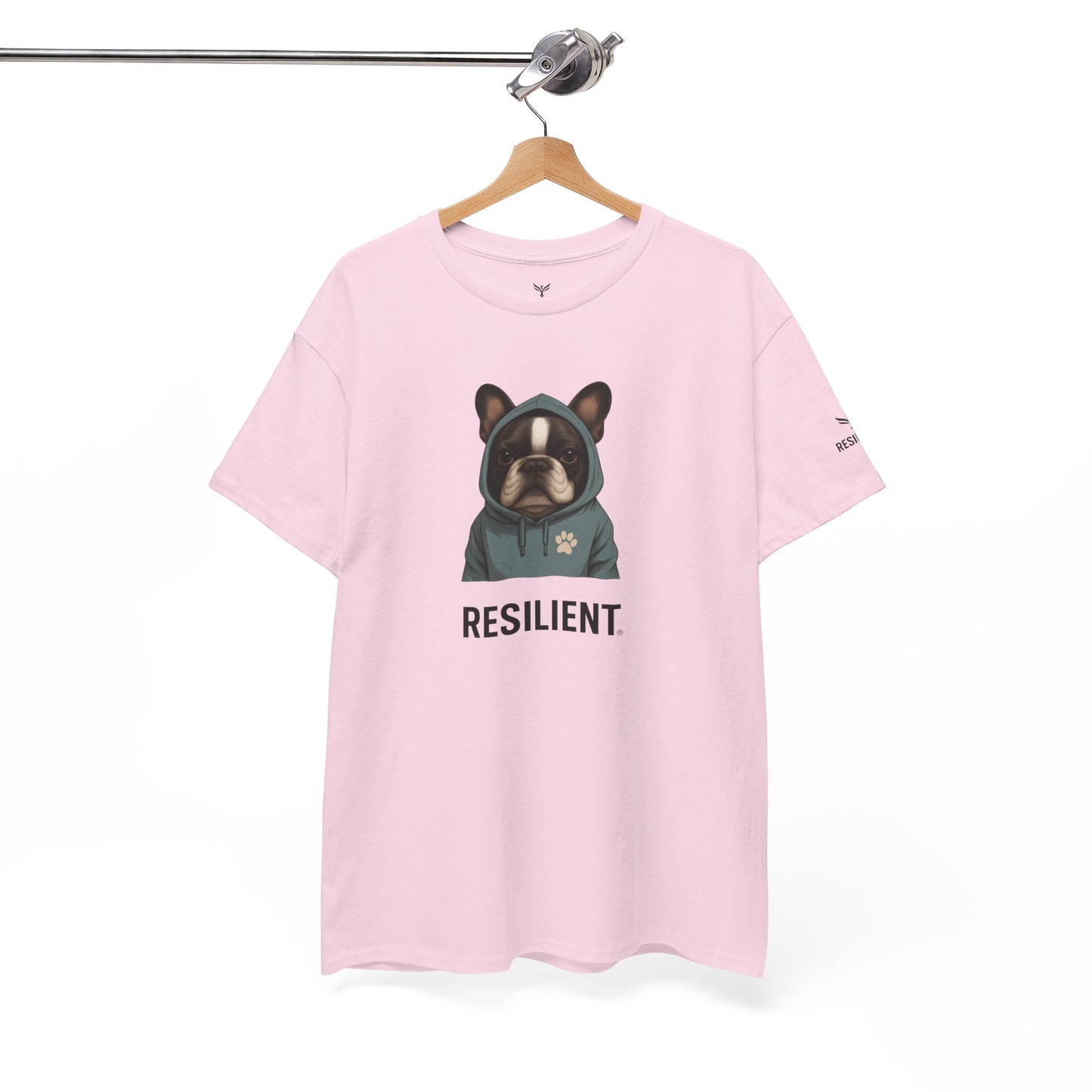 Resilient Bulldog Tee — Inspirational Dog Graphic T‑Shirt
