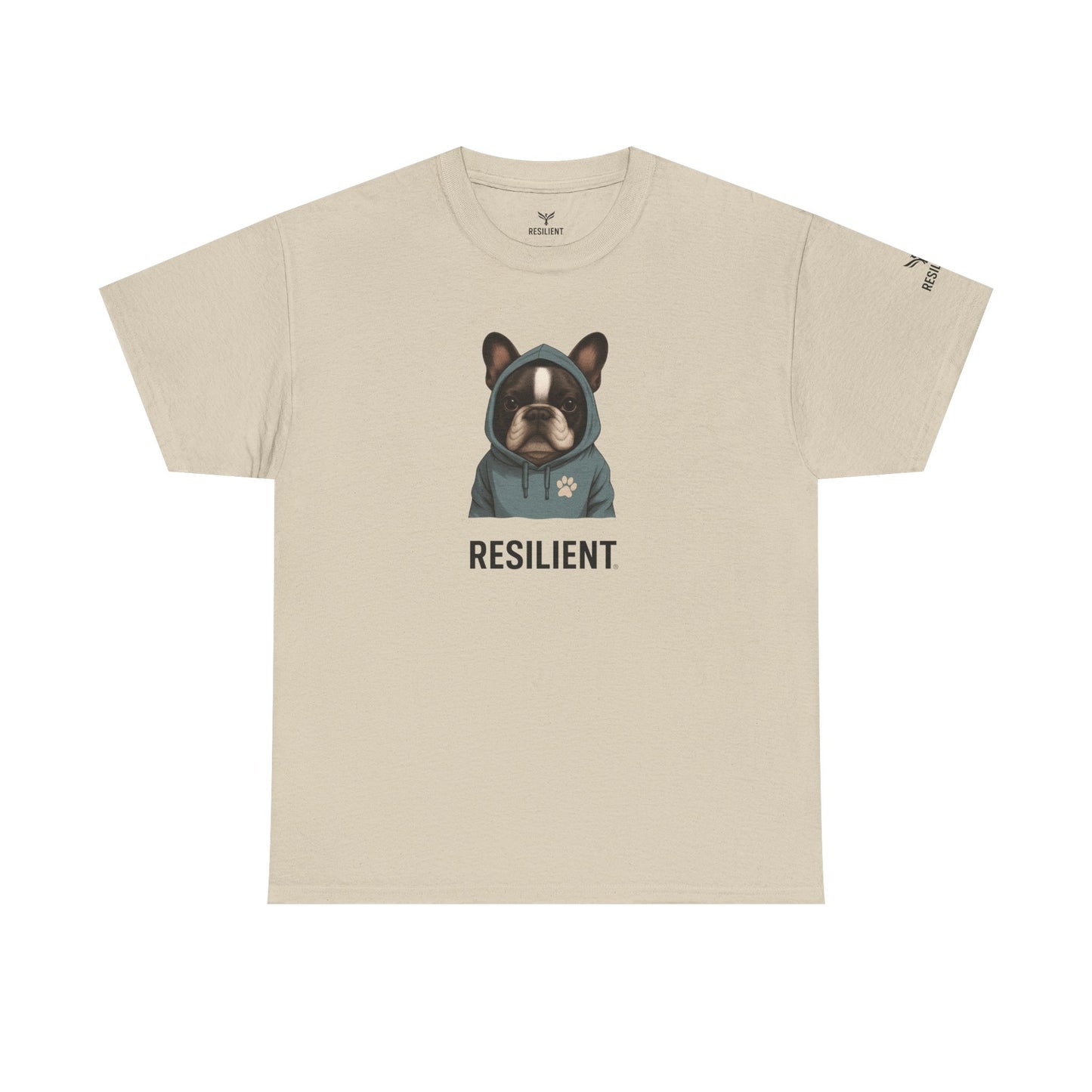Resilient Bulldog Tee — Inspirational Dog Graphic T‑Shirt