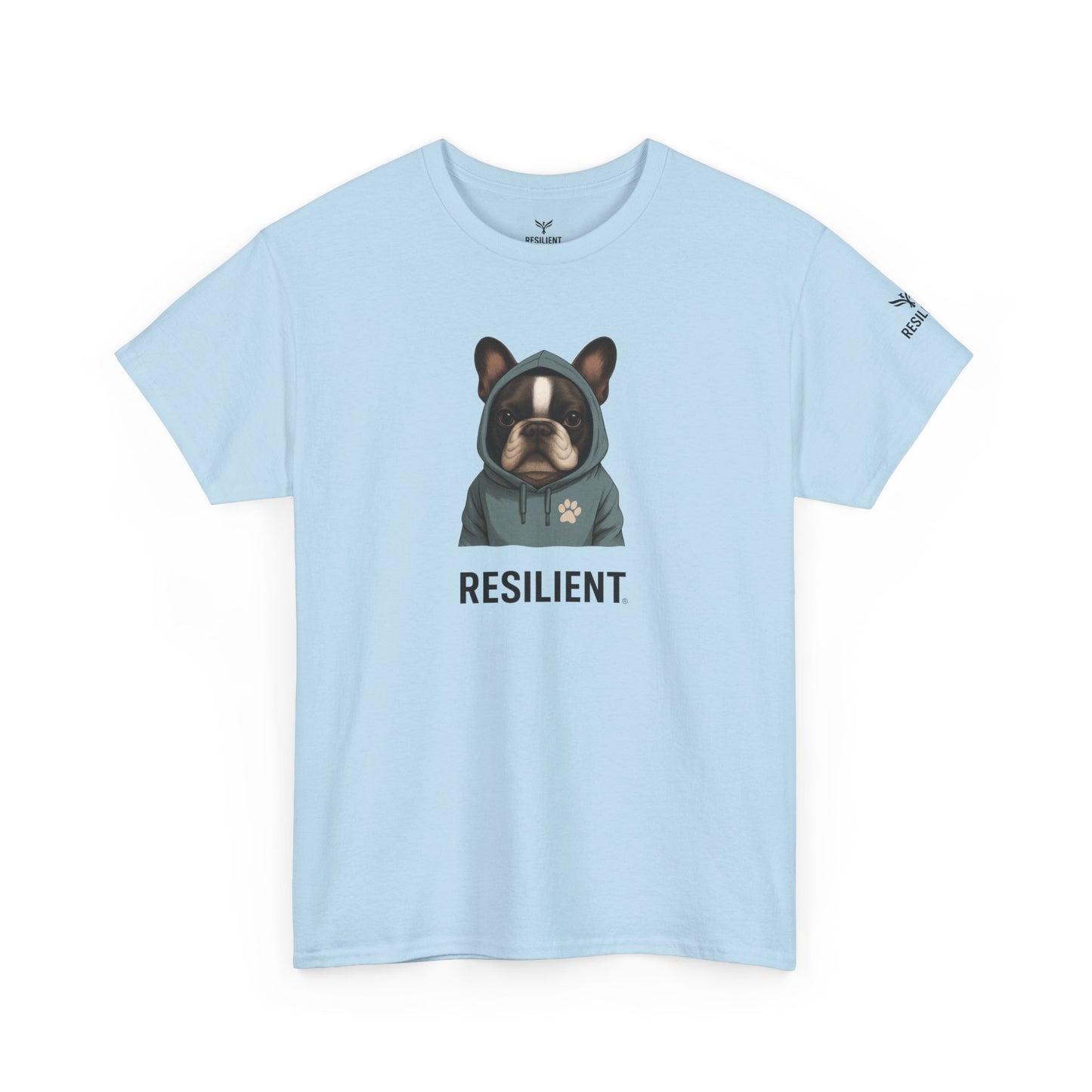 Resilient Bulldog Tee — Inspirational Dog Graphic T‑Shirt