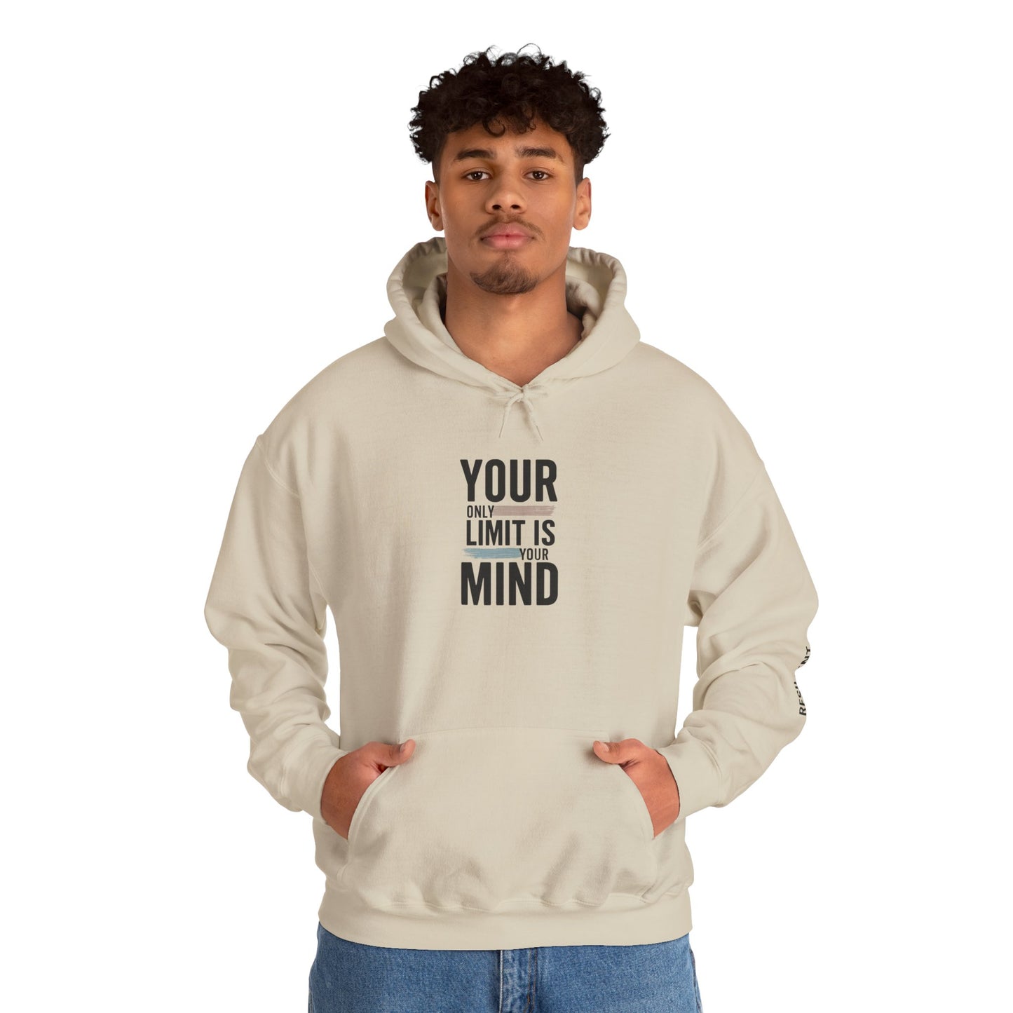 Your Only Limit Is Your Mind Hoodie — Motivational White Pullover