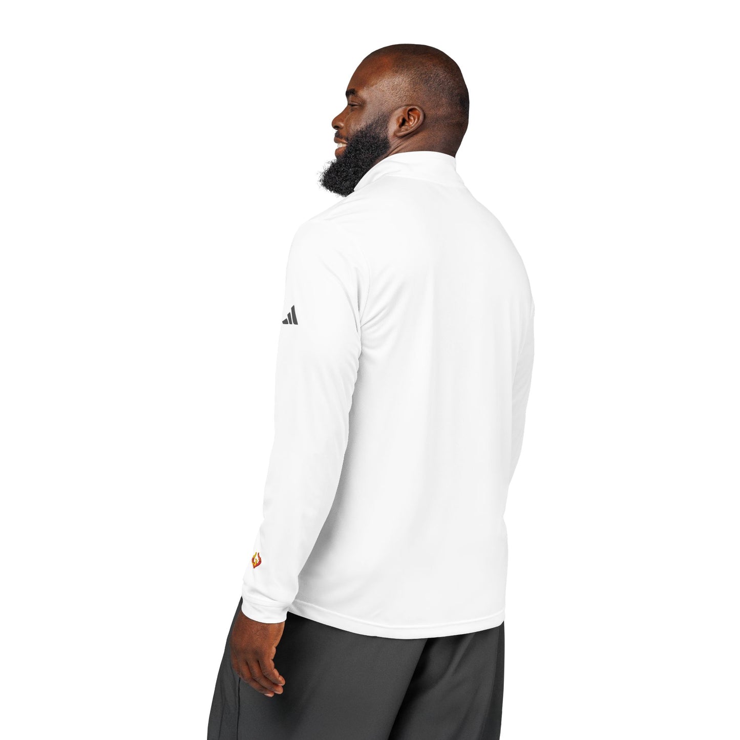 Resilient Embroidered Quarter-Zip Pullover – adidas® Performance Top