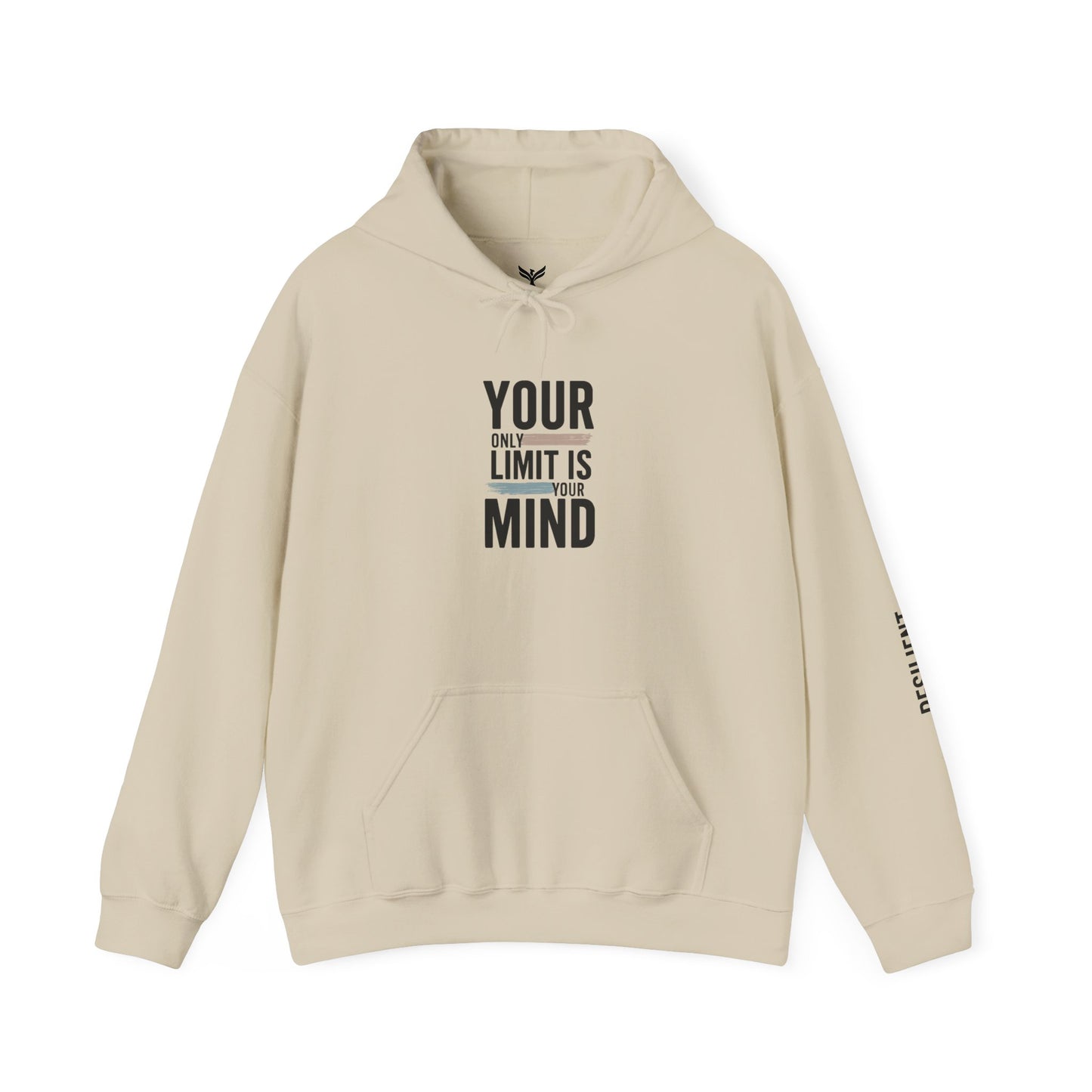 Your Only Limit Is Your Mind Hoodie — Motivational White Pullover