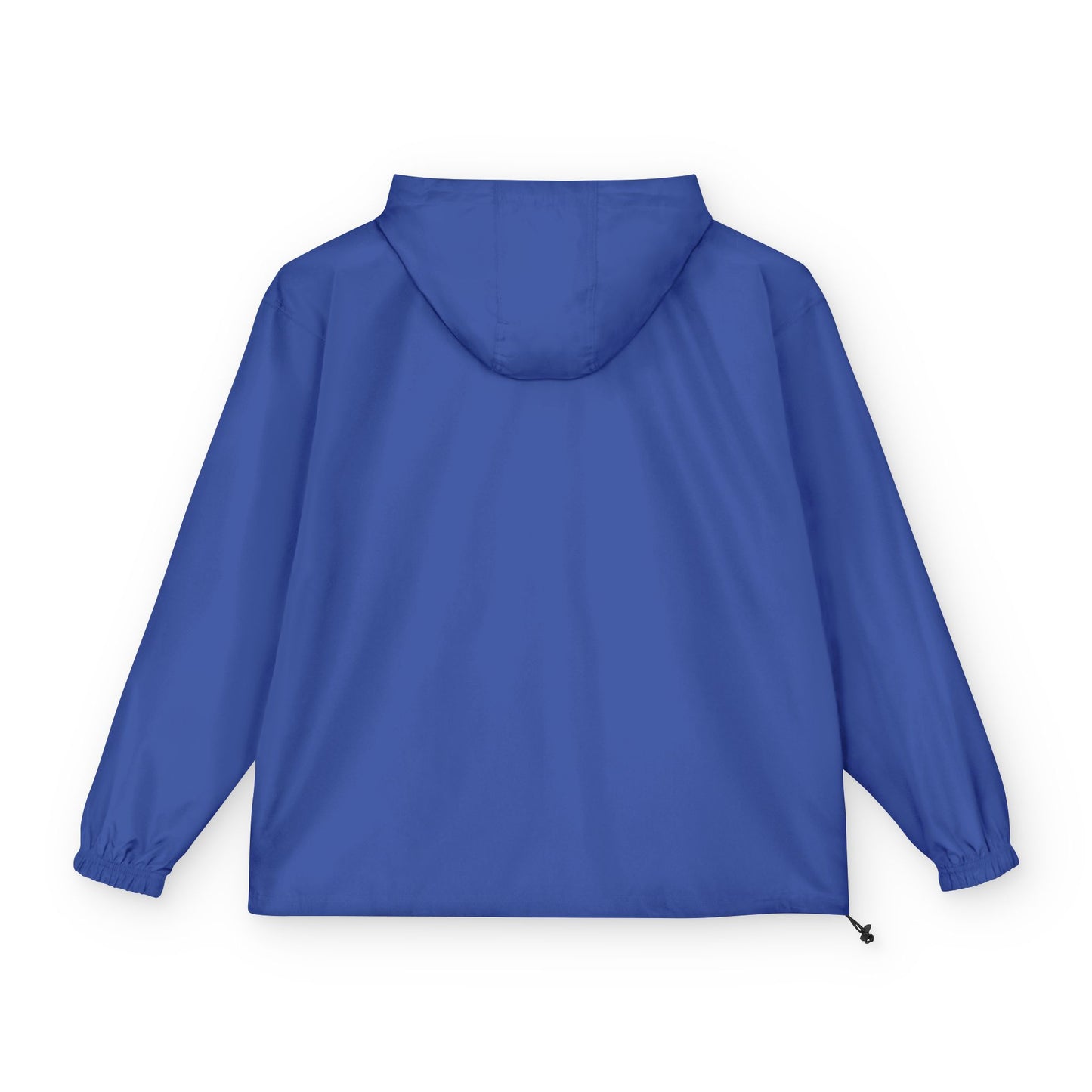 Packable Orange Anorak Jacket — Lightweight Hooded Windbreaker with Small Logo