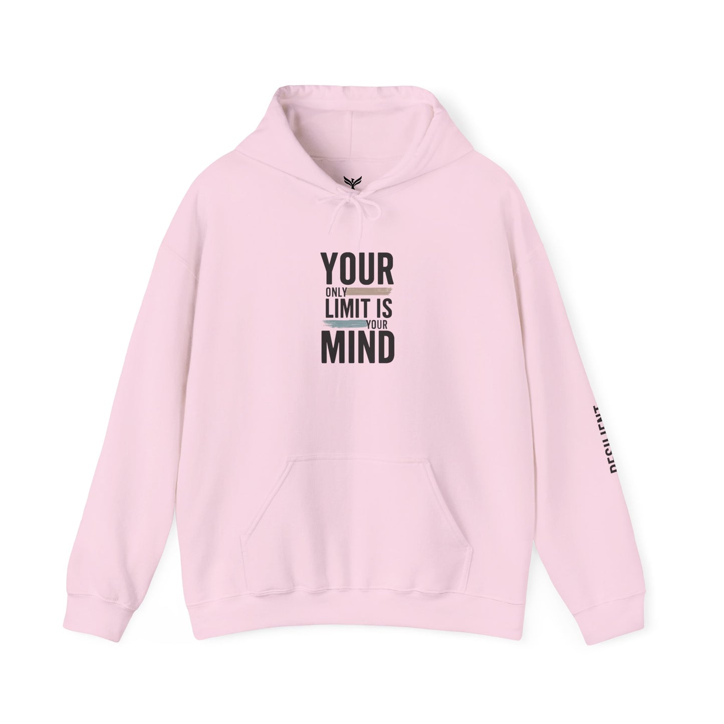 Your Only Limit Is Your Mind Hoodie — Motivational White Pullover