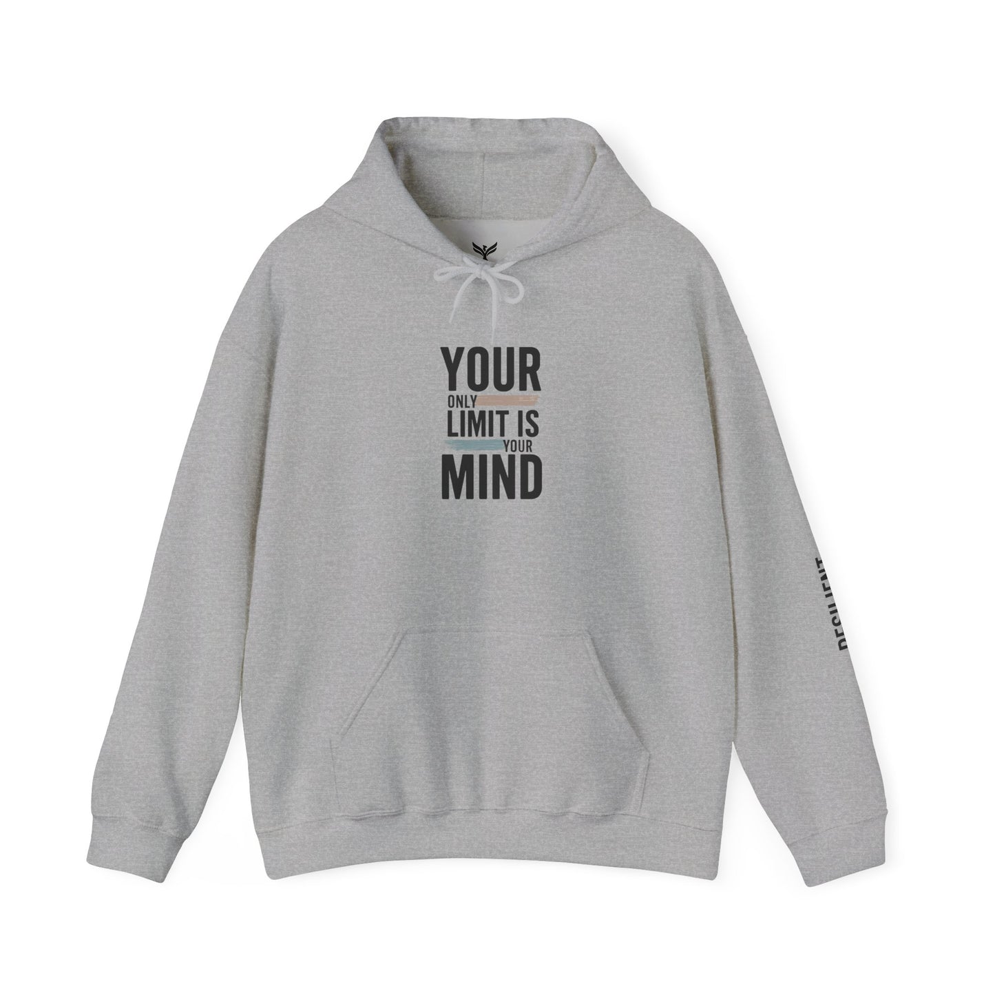 Your Only Limit Is Your Mind Hoodie — Motivational White Pullover