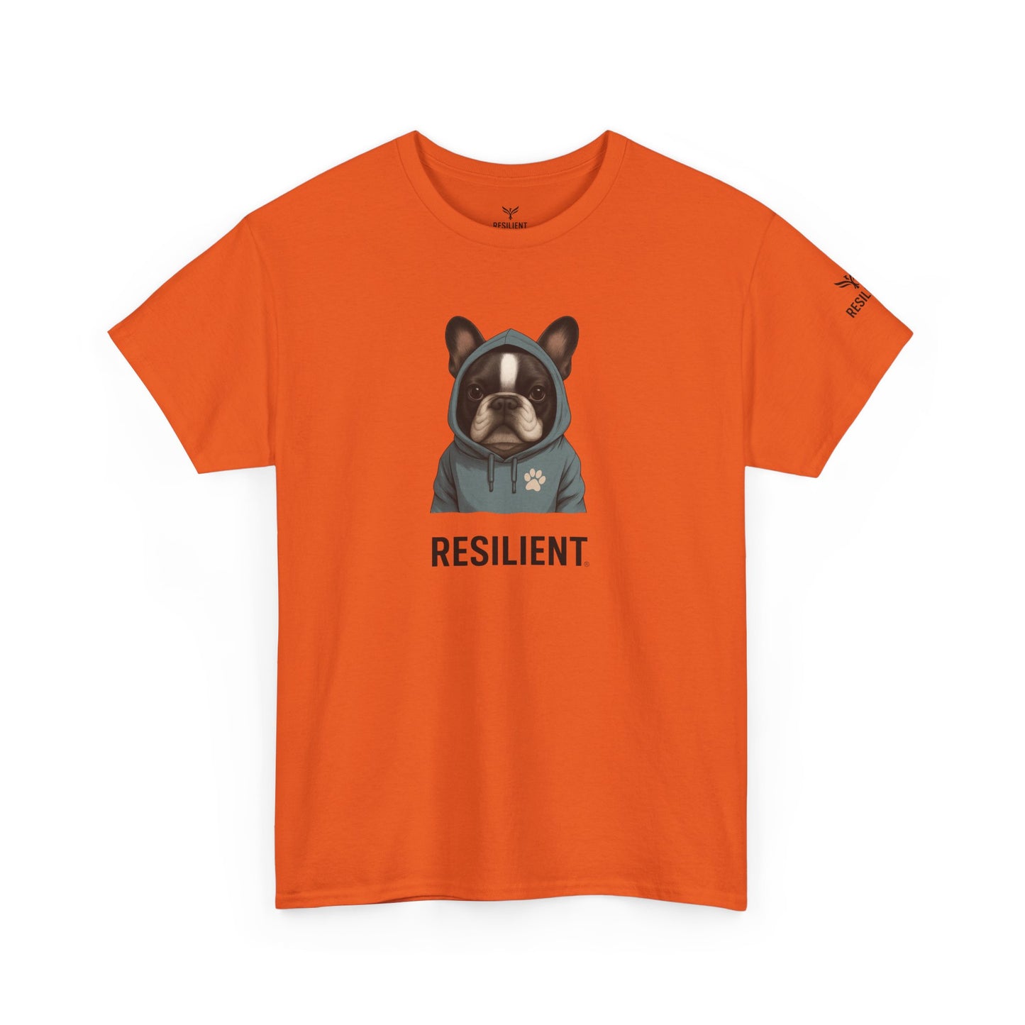 Resilient Bulldog Tee — Inspirational Dog Graphic T‑Shirt
