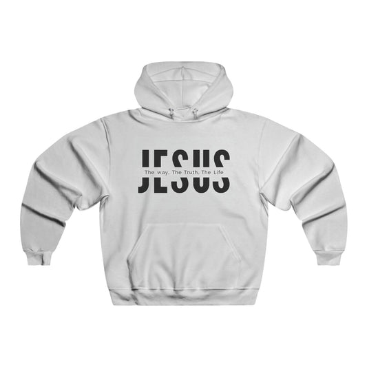 Jesus Cross Hoodie — "The Way. The Truth. The Life." Christian Faith Sweatshirt