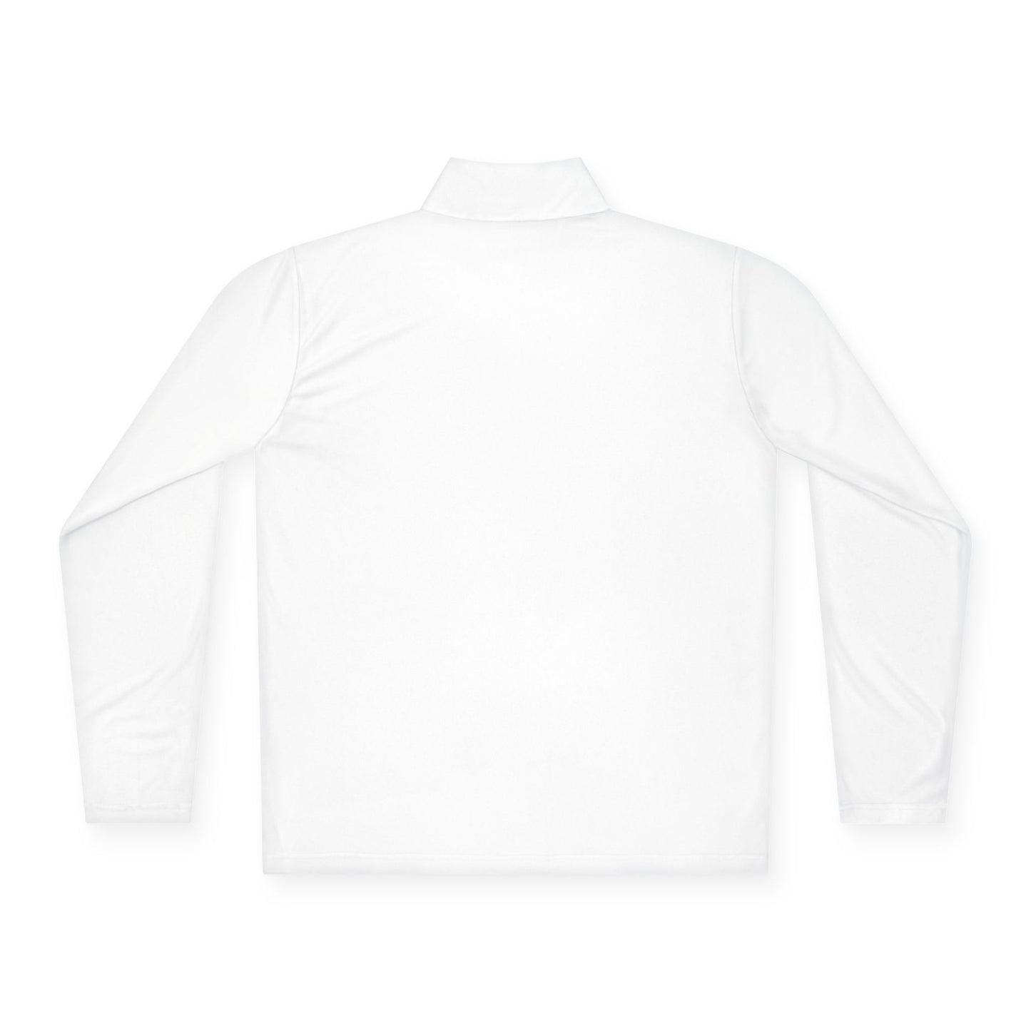 Quarter-Zip Pullover — Minimal White Athletic Pullover