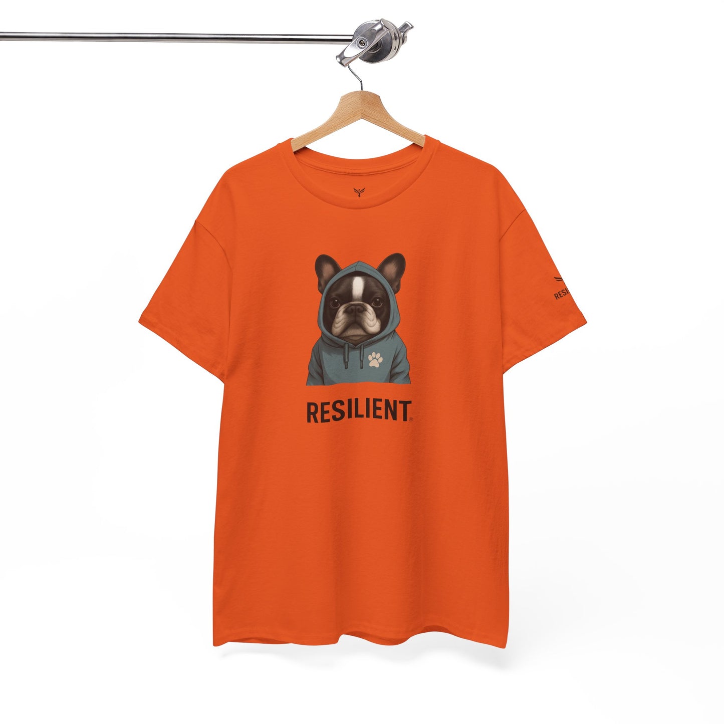 Resilient Bulldog Tee — Inspirational Dog Graphic T‑Shirt
