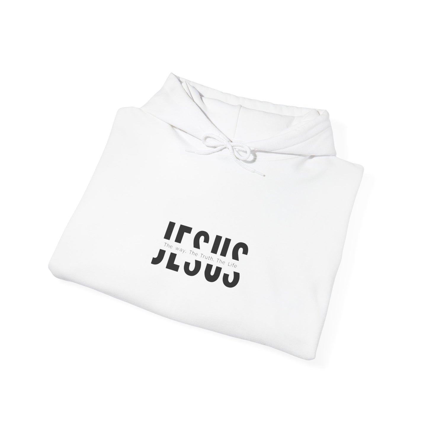Jesus Minimalist Hoodie — Faith Graphic Pullover with 'Resilient' Sleeve