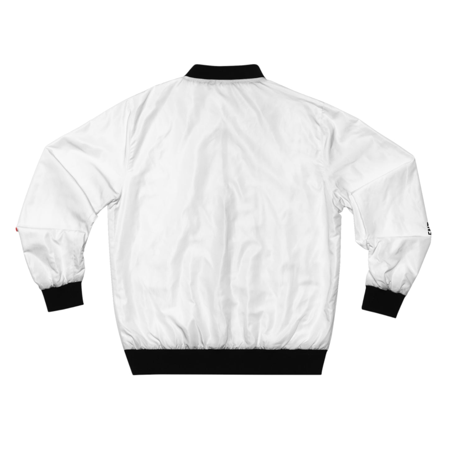 Resilient Logo Bomber Jacket — Men's Lightweight White AOP Jacket