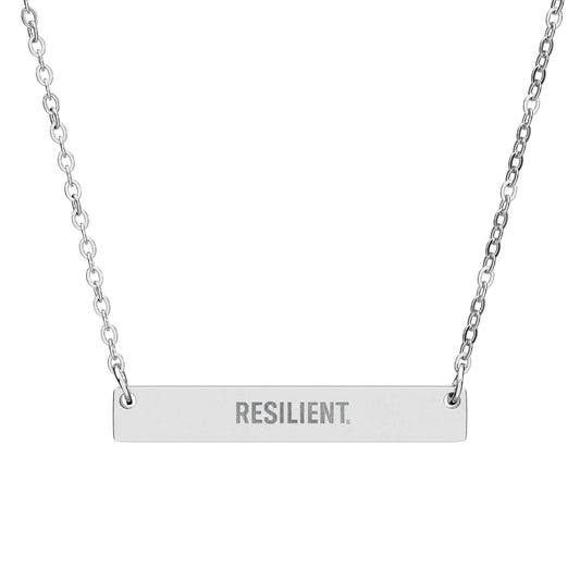 Resilient Engraved Bar Necklace