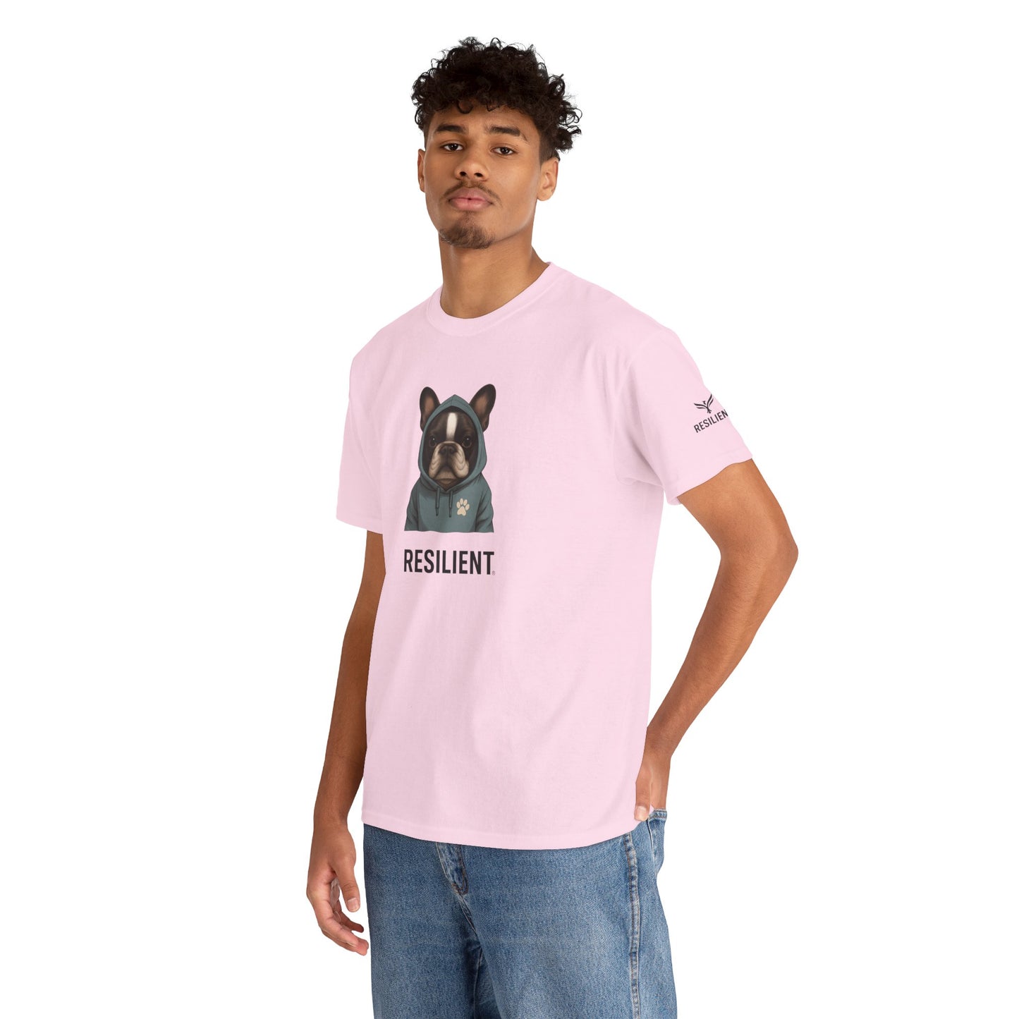 Resilient Bulldog Tee — Inspirational Dog Graphic T‑Shirt
