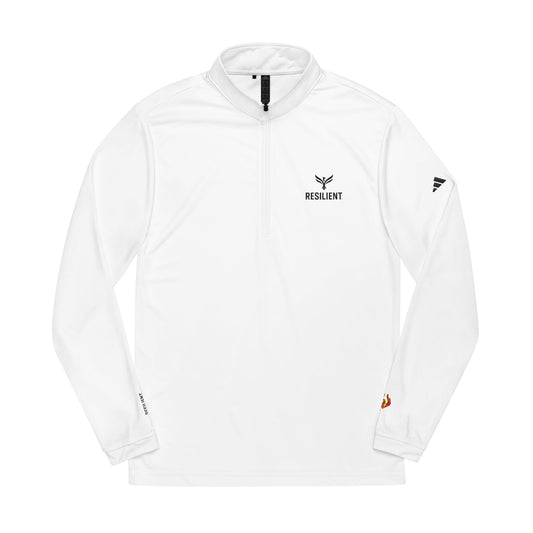 Resilient Embroidered Quarter-Zip Pullover – adidas® Performance Top