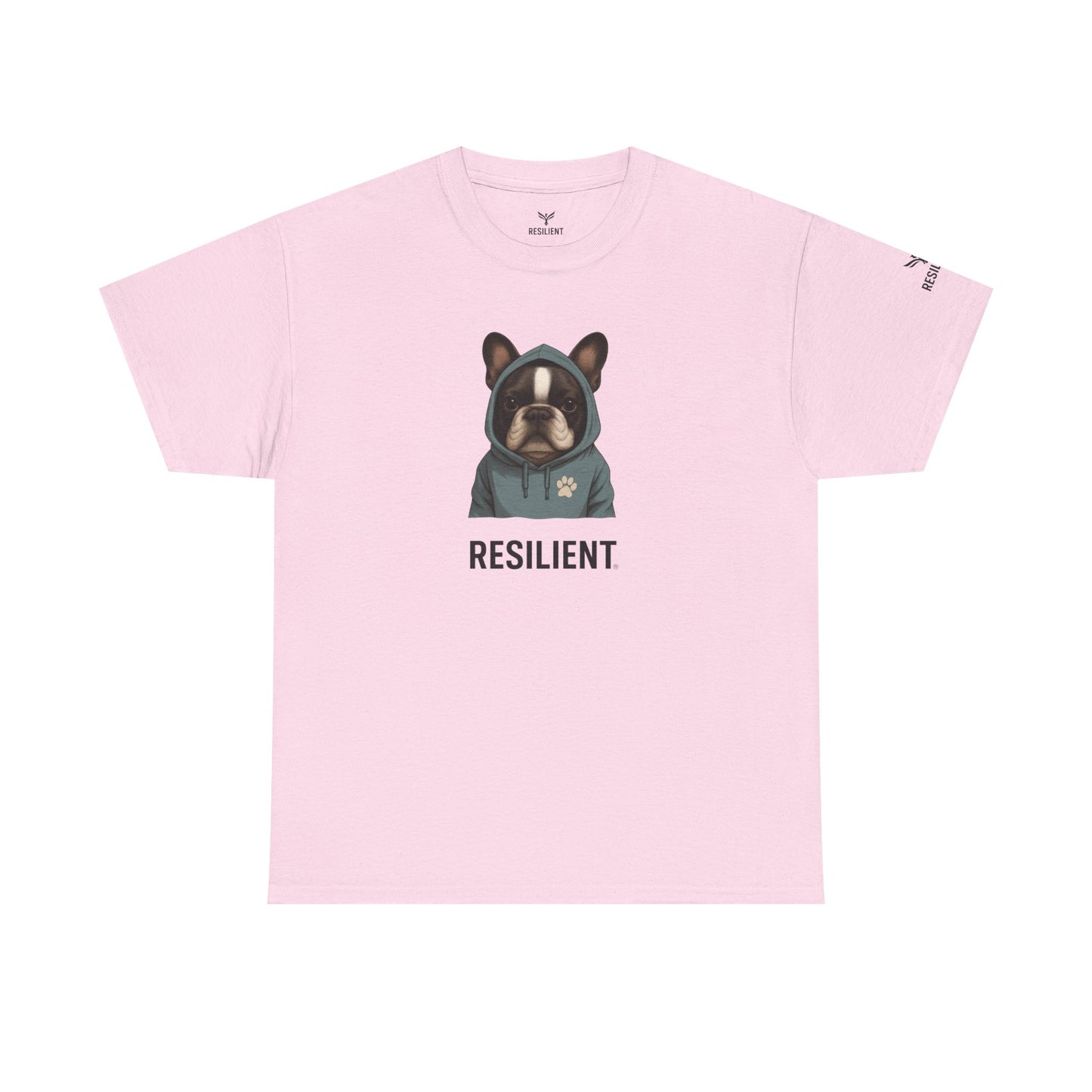 Resilient Bulldog Tee — Inspirational Dog Graphic T‑Shirt