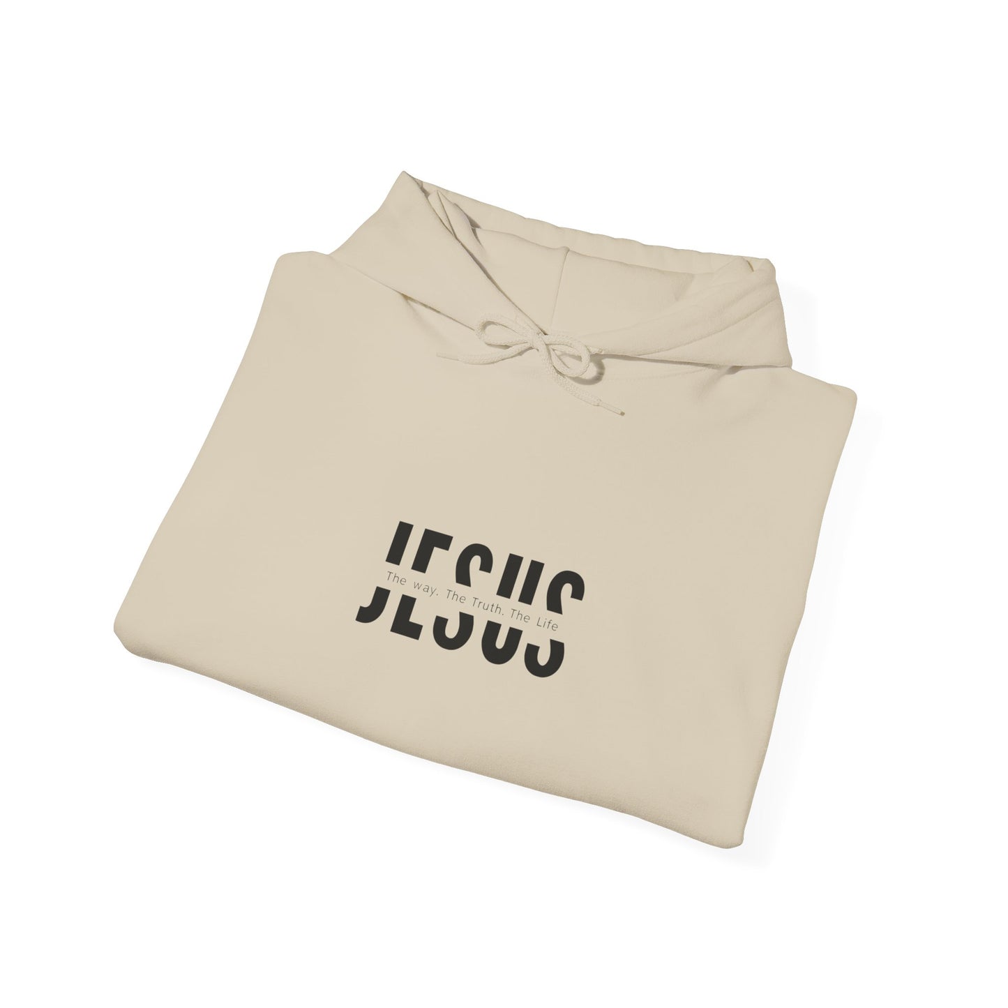 Jesus Minimalist Hoodie — Faith Graphic Pullover with 'Resilient' Sleeve