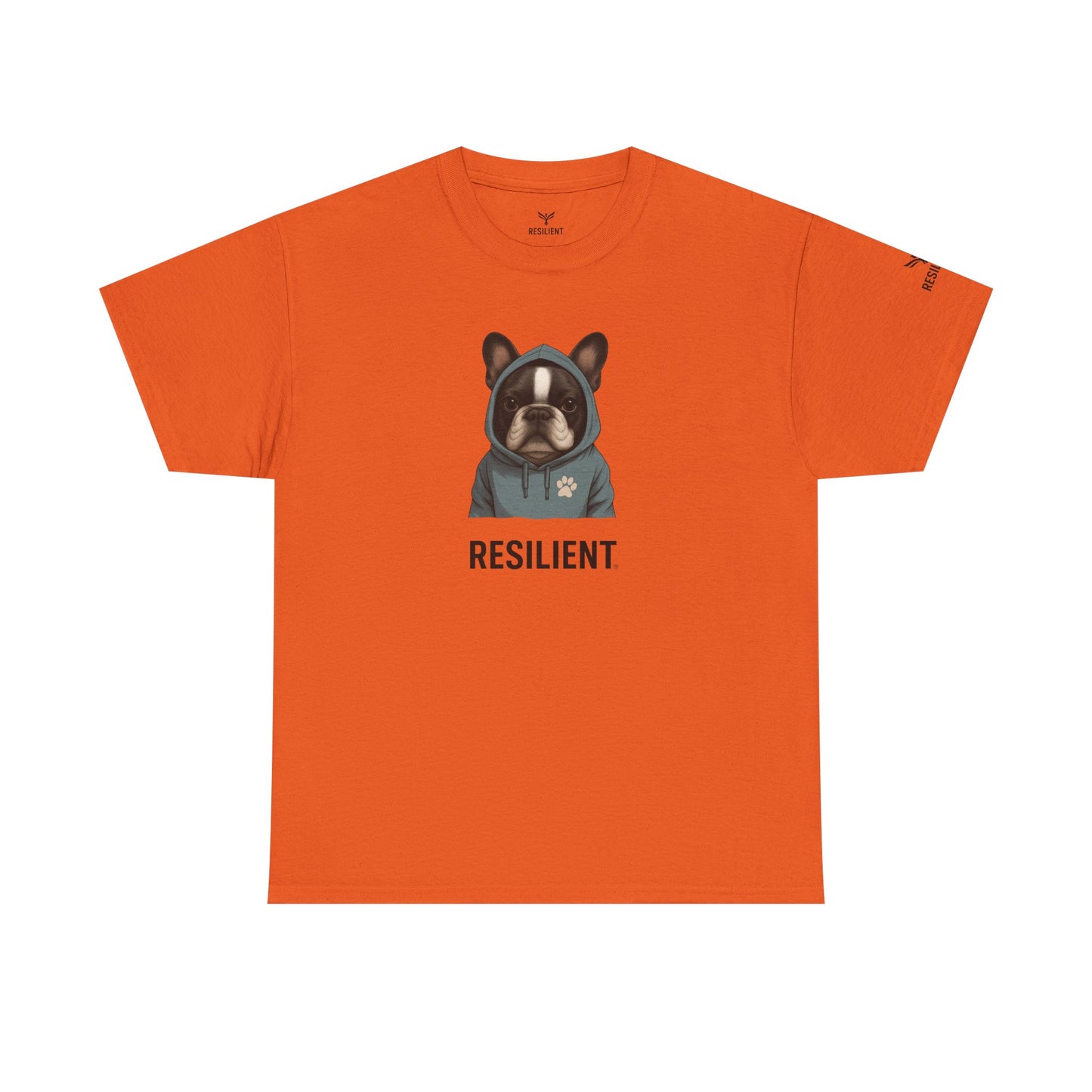Resilient Bulldog Tee — Inspirational Dog Graphic T‑Shirt