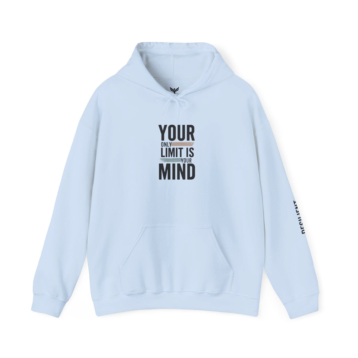 Your Only Limit Is Your Mind Hoodie — Motivational White Pullover