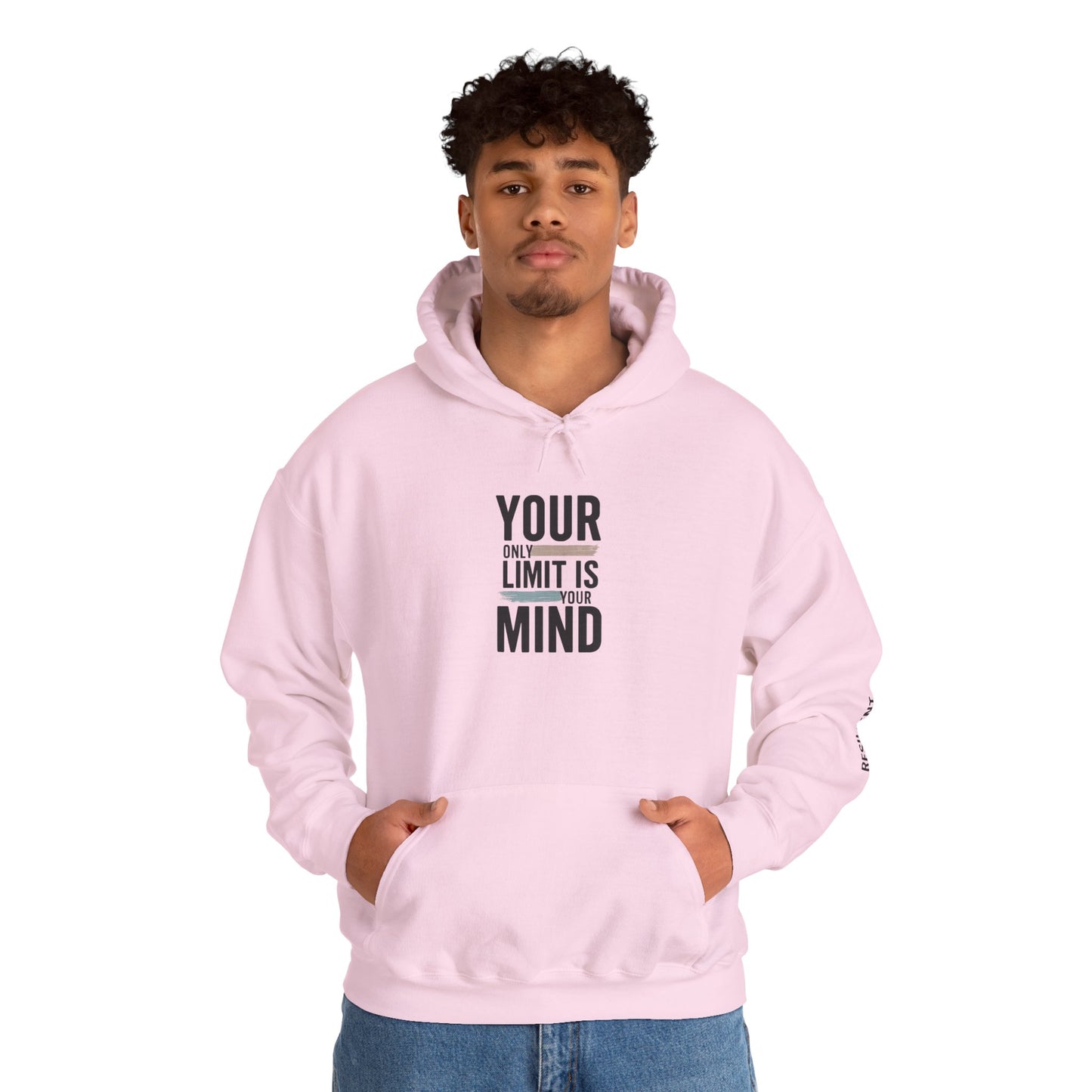 Your Only Limit Is Your Mind Hoodie — Motivational White Pullover