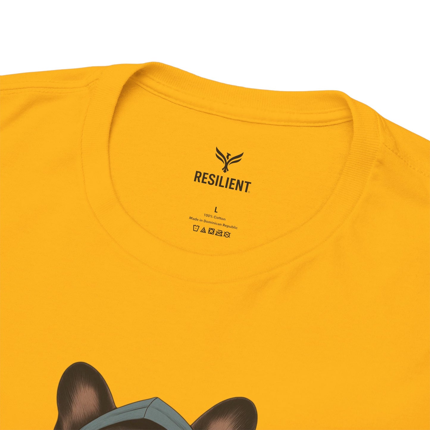 Resilient Bulldog Tee — Inspirational Dog Graphic T‑Shirt