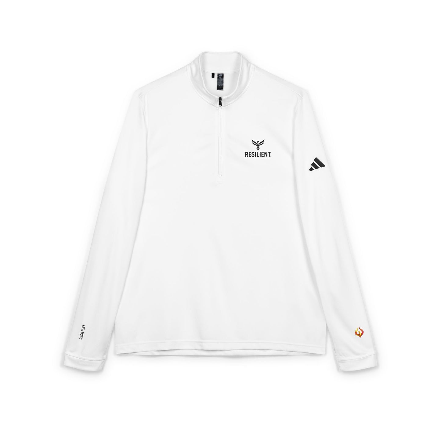 Resilient Embroidered Quarter-Zip Pullover – adidas® Performance Top