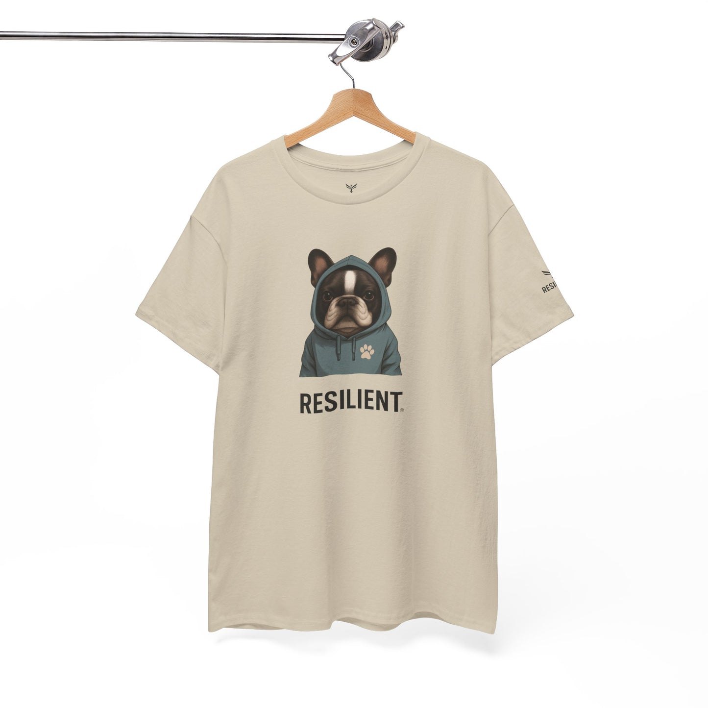 Resilient Bulldog Tee — Inspirational Dog Graphic T‑Shirt