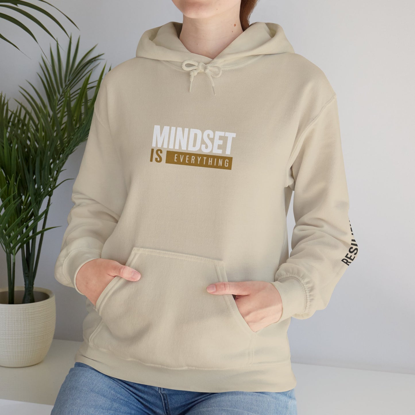 Hoodie — Minimalist "Is Everything" Motivational Pullover (Resilient Sleeve)