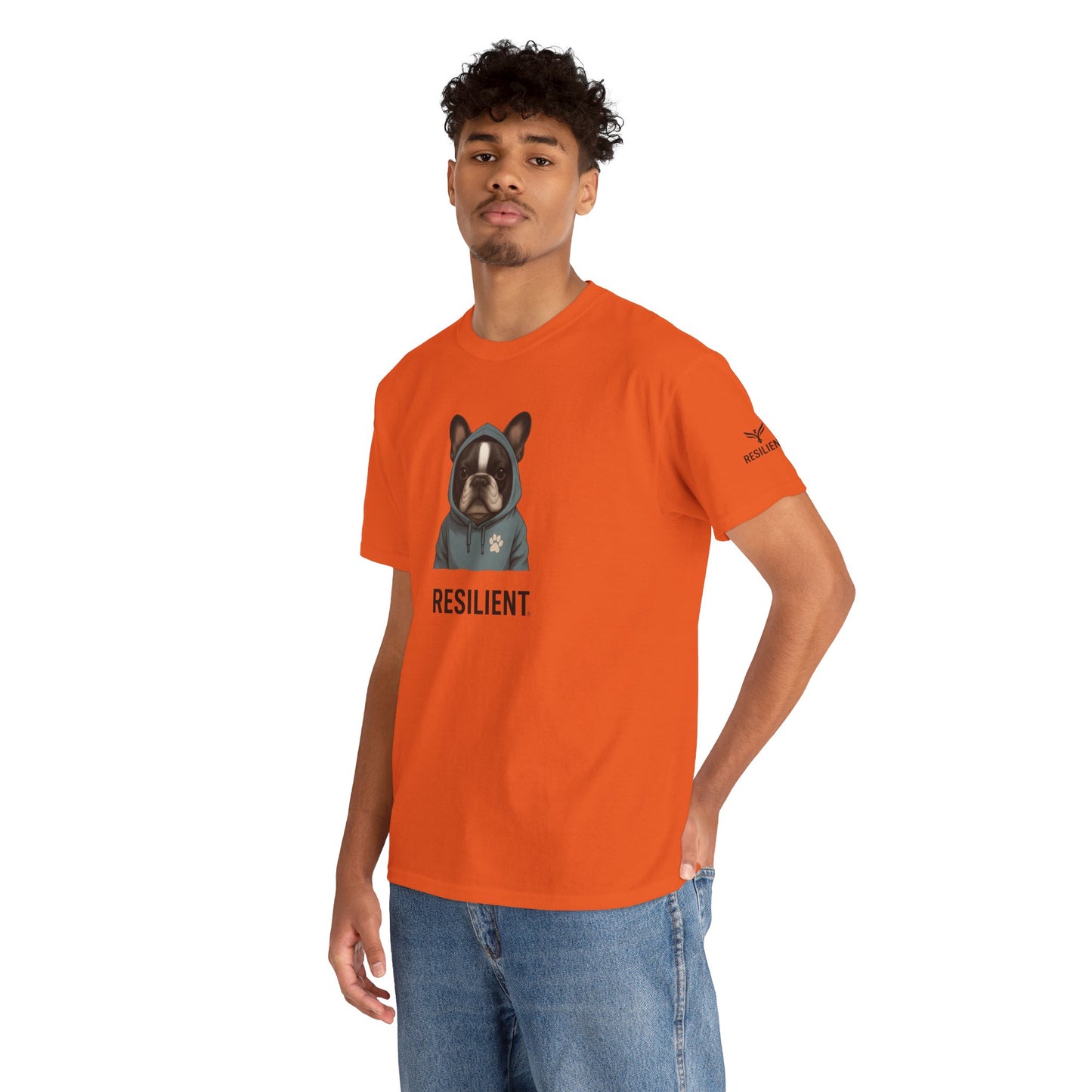 Resilient Bulldog Tee — Inspirational Dog Graphic T‑Shirt